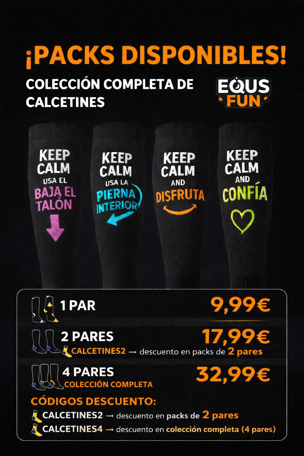 Calcetines "Keep Calm and...."